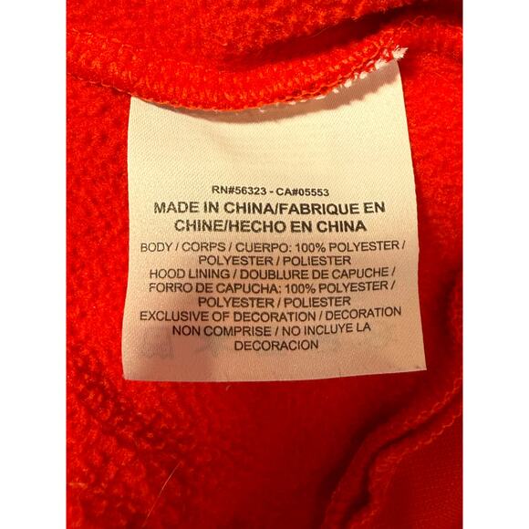 Nike Dri-Fit Liberty Flames Hoodie XL Red College Athletic Pullover - Picture 5 of 9